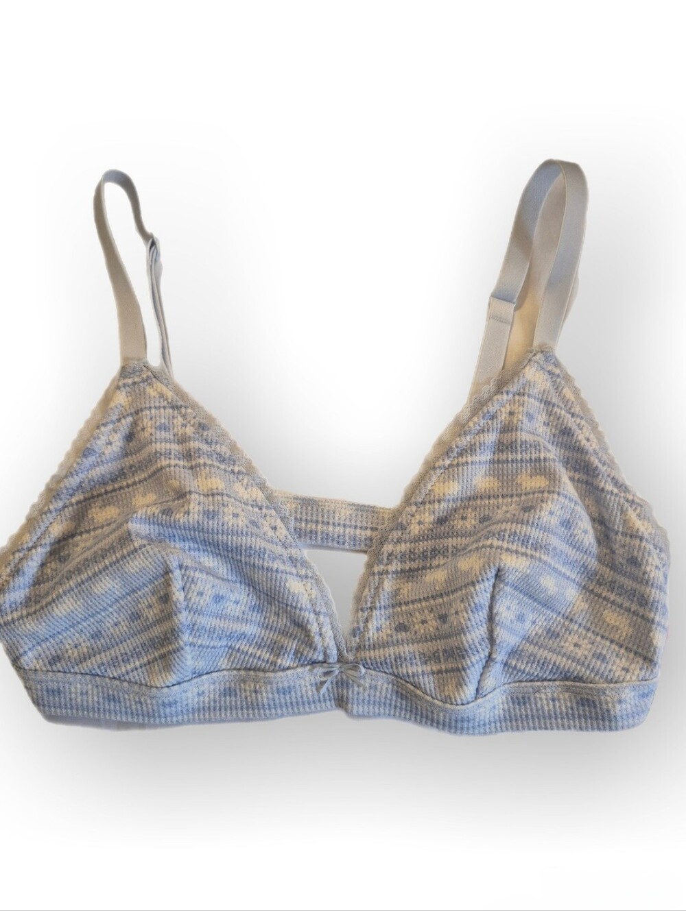 Wild Fable Pointelle Triangle Bralette XL